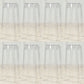 Industrial Backless Round Seat Acrylic Armless Bar Stool for Living Room Clear 8 Piece Set Bar Stool(30"H) Clearhalo 'Bar Furniture' 'Bar Stools' 'bar_stools' 'furn' 'furn_bar_stools' 'Furniture' 'Kitchen & Dining Furniture' 6473830