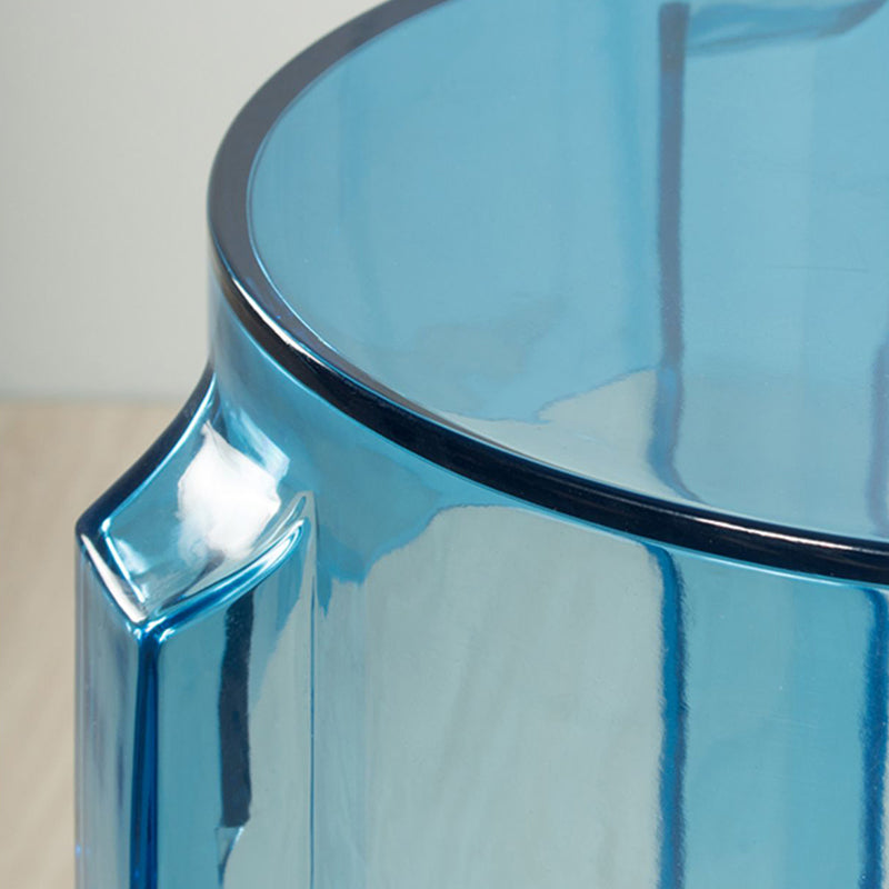 Industrial Backless Round Seat Acrylic Armless Bar Stool for Living Room Clearhalo 'Bar Furniture' 'Bar Stools' 'bar_stools' 'furn' 'furn_bar_stools' 'Furniture' 'Kitchen & Dining Furniture' 6473833