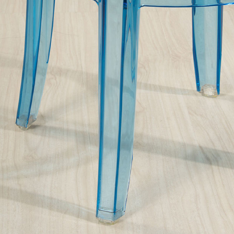Industrial Backless Round Seat Acrylic Armless Bar Stool for Living Room Clearhalo 'Bar Furniture' 'Bar Stools' 'bar_stools' 'furn' 'furn_bar_stools' 'Furniture' 'Kitchen & Dining Furniture' 6473835