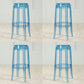 Industrial Backless Round Seat Acrylic Armless Bar Stool for Living Room Blue-Clear 4 Piece Set Bar Stool(30"H) Clearhalo 'Bar Furniture' 'Bar Stools' 'bar_stools' 'furn' 'furn_bar_stools' 'Furniture' 'Kitchen & Dining Furniture' 6473836