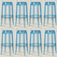 Industrial Backless Round Seat Acrylic Armless Bar Stool for Living Room Blue-Clear 8 Piece Set Bar Stool(30"H) Clearhalo 'Bar Furniture' 'Bar Stools' 'bar_stools' 'furn' 'furn_bar_stools' 'Furniture' 'Kitchen & Dining Furniture' 6473839