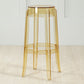 Industrial Backless Round Seat Acrylic Armless Bar Stool for Living Room Clear Yellow 1 Piece Bar Stool(30"H) Clearhalo 'Bar Furniture' 'Bar Stools' 'bar_stools' 'furn' 'furn_bar_stools' 'Furniture' 'Kitchen & Dining Furniture' 6473847