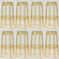 Industrial Backless Round Seat Acrylic Armless Bar Stool for Living Room Clear Yellow 8 Piece Set Bar Stool(30"H) Clearhalo 'Bar Furniture' 'Bar Stools' 'bar_stools' 'furn' 'furn_bar_stools' 'Furniture' 'Kitchen & Dining Furniture' 6473851