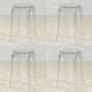 Industrial Backless Round Seat Acrylic Armless Bar Stool for Living Room Clear 4 Piece Set Short Stool(18"H) Clearhalo 'Bar Furniture' 'Bar Stools' 'bar_stools' 'furn' 'furn_bar_stools' 'Furniture' 'Kitchen & Dining Furniture' 6473854