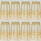 Industrial Backless Round Seat Acrylic Armless Bar Stool for Living Room Clear Yellow 8 Piece Set Counter Stool(26"H) Clearhalo 'Bar Furniture' 'Bar Stools' 'bar_stools' 'furn' 'furn_bar_stools' 'Furniture' 'Kitchen & Dining Furniture' 6473891
