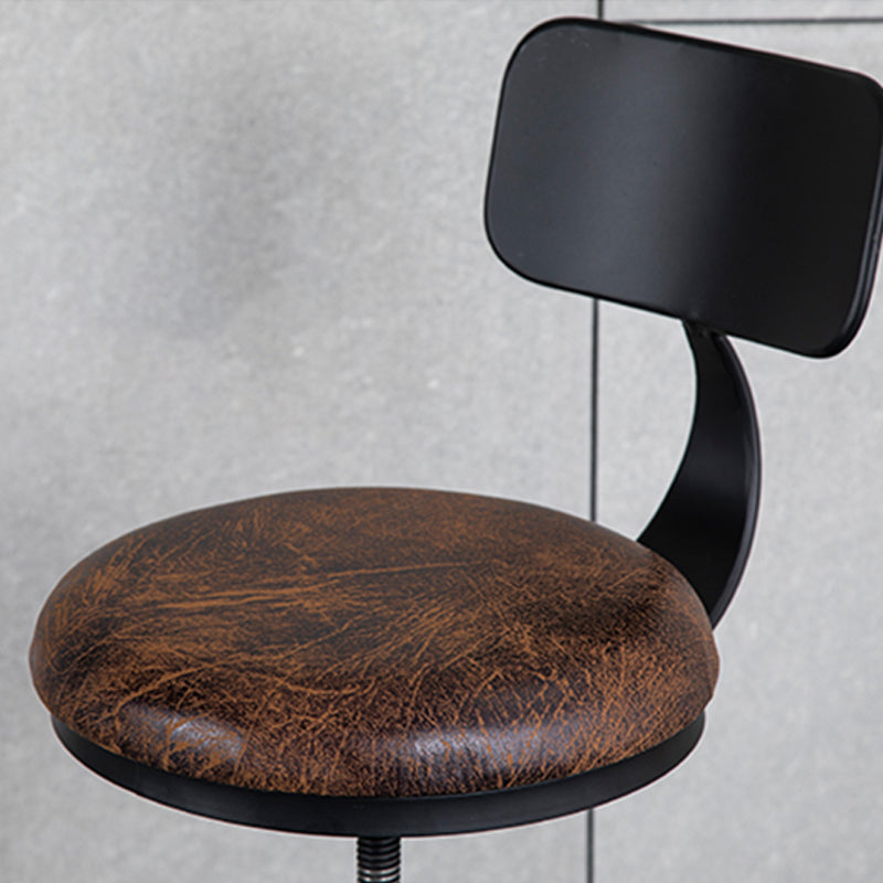 金属製の高さ調節可能なバースツール工業用アームレスバースツール、フットレスト付き