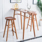 Industrial Armless Bar Stools Solid Wood Dining Stool with Footrest Clearhalo 'Bar Furniture' 'Bar Stools' 'bar_stools' 'furn' 'furn_bar_stools' 'Furniture' 'Kitchen & Dining Furniture' 6473953