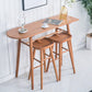 Industrial Armless Bar Stools Solid Wood Dining Stool with Footrest Clearhalo 'Bar Furniture' 'Bar Stools' 'bar_stools' 'furn' 'furn_bar_stools' 'Furniture' 'Kitchen & Dining Furniture' 6473955