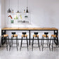 Industrial Bar Table Bar Height Rectangle Solid Wood Pub Table for Home 110.2"L x 15.7"W x 41.3"H Without Chairs Clearhalo 'Bar Furniture' 'Bar Tables' 'bar_tables' 'furn' 'furn_bar_tables' 'Furniture' 'Kitchen & Dining Furniture' 6473961