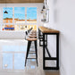 Industrial Bar Table Bar Height Rectangle Solid Wood Pub Table for Home Clearhalo 'Bar Furniture' 'Bar Tables' 'bar_tables' 'furn' 'furn_bar_tables' 'Furniture' 'Kitchen & Dining Furniture' 6473964