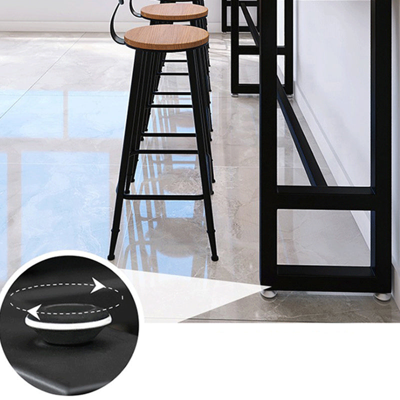 Industrial Bar Table Bar Height Rectangle Solid Wood Pub Table for Home Clearhalo 'Bar Furniture' 'Bar Tables' 'bar_tables' 'furn' 'furn_bar_tables' 'Furniture' 'Kitchen & Dining Furniture' 6473968