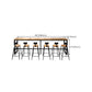 Industrial Bar Table Bar Height Rectangle Solid Wood Pub Table for Home Clearhalo 'Bar Furniture' 'Bar Tables' 'bar_tables' 'furn' 'furn_bar_tables' 'Furniture' 'Kitchen & Dining Furniture' 6473978