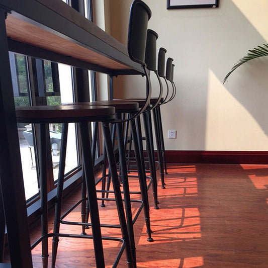 Tavolo da top in legno tavolo da pub per bistrot in stile industriale per sala da pranzo