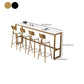Modern Bar Height Table Metal Base Bistro Pub Table for Patio Use Clearhalo 'Bar Furniture' 'Bar Tables' 'bar_tables' 'furn' 'furn_bar_tables' 'Furniture' 'Kitchen & Dining Furniture' 6474055