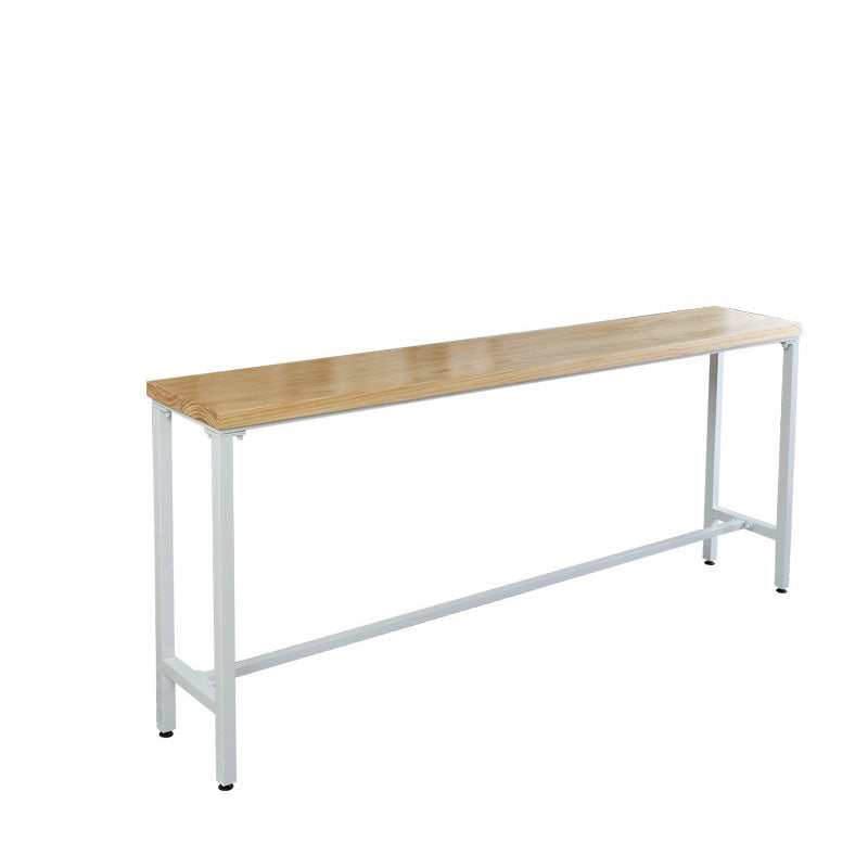 Modern Style Rectangle Bar Table Solid Wood Trestle Base Bar Dining Table Without Chairs Clearhalo 'Bar Furniture' 'Bar Tables' 'bar_tables' 'furn' 'furn_bar_tables' 'Furniture' 'Kitchen & Dining Furniture' 6474111