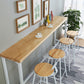 Modern Style Rectangle Bar Table Solid Wood Trestle Base Bar Dining Table Clearhalo 'Bar Furniture' 'Bar Tables' 'bar_tables' 'furn' 'furn_bar_tables' 'Furniture' 'Kitchen & Dining Furniture' 6474114