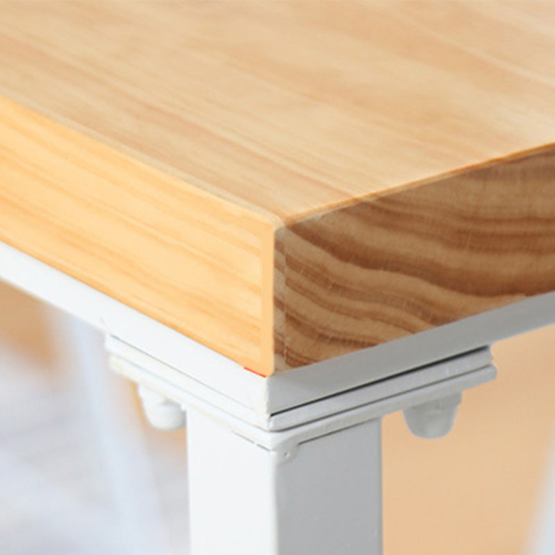 Modern Style Rectangle Bar Table Solid Wood Trestle Base Bar Dining Table Clearhalo 'Bar Furniture' 'Bar Tables' 'bar_tables' 'furn' 'furn_bar_tables' 'Furniture' 'Kitchen & Dining Furniture' 6474116