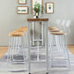 Modern Style Rectangle Bar Table Solid Wood Trestle Base Bar Dining Table Clearhalo 'Bar Furniture' 'Bar Tables' 'bar_tables' 'furn' 'furn_bar_tables' 'Furniture' 'Kitchen & Dining Furniture' 6474119