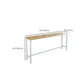 Modern Style Rectangle Bar Table Solid Wood Trestle Base Bar Dining Table Clearhalo 'Bar Furniture' 'Bar Tables' 'bar_tables' 'furn' 'furn_bar_tables' 'Furniture' 'Kitchen & Dining Furniture' 6474124