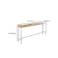 Modern Style Rectangle Bar Table Solid Wood Trestle Base Bar Dining Table Clearhalo 'Bar Furniture' 'Bar Tables' 'bar_tables' 'furn' 'furn_bar_tables' 'Furniture' 'Kitchen & Dining Furniture' 6474126