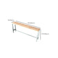 Contemporary Rectangle Bistro Bar Desk Solid Wood Trestle Base Bar Dining Table Clearhalo 'Bar Furniture' 'Bar Tables' 'bar_tables' 'furn' 'furn_bar_tables' 'Furniture' 'Kitchen & Dining Furniture' 6474167