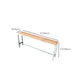Contemporary Rectangle Bistro Bar Desk Solid Wood Trestle Base Bar Dining Table Clearhalo 'Bar Furniture' 'Bar Tables' 'bar_tables' 'furn' 'furn_bar_tables' 'Furniture' 'Kitchen & Dining Furniture' 6474170