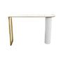 Stone Top Table Modern Style Bistro Pub Table for Dining Room