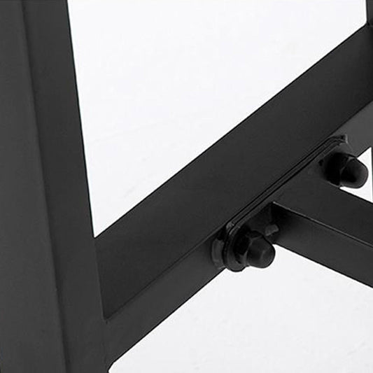 Tavolo da altezza della barra industriale tavolo da bar in legno massiccio con base metallica