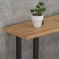 Mesa moderna de altura de barra, mesa de Pub Bistro con tapa de madera maciza para sala de estar