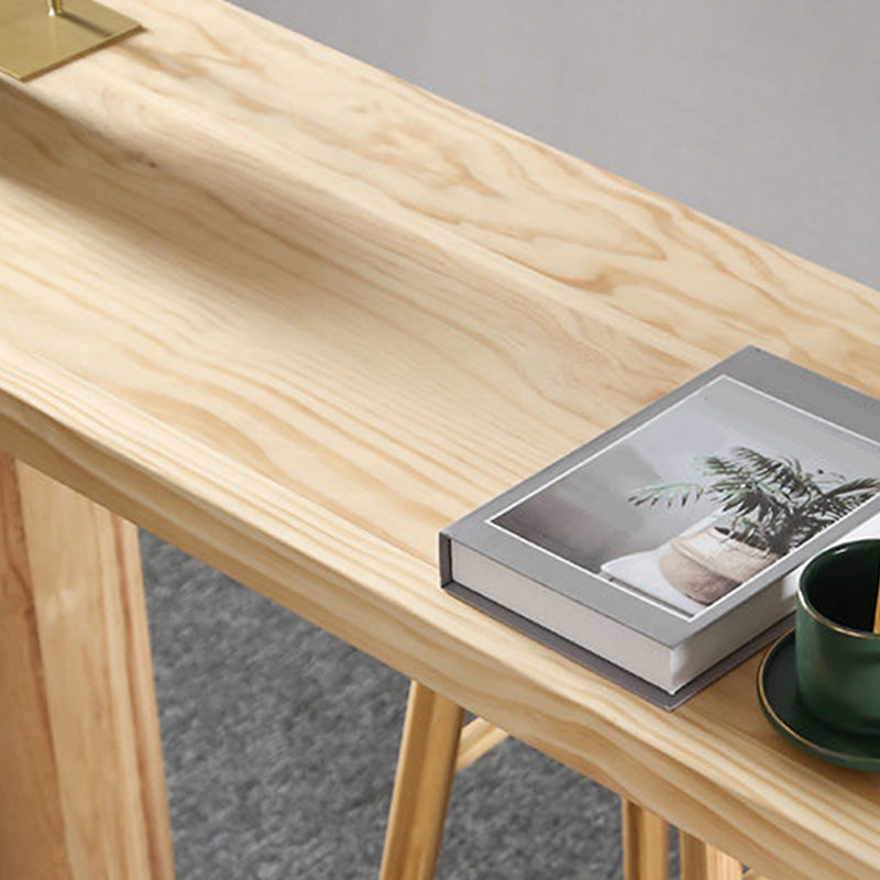 Modern Bar Height Table Solid Wood Top Bistro Bar Table for Patio Use Clearhalo 'Bar Furniture' 'Bar Tables' 'bar_tables' 'furn' 'furn_bar_tables' 'Furniture' 'Kitchen & Dining Furniture' 6474305