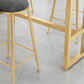 Glam Bar Height Table Faux Marble Top Bistro Table for Patio Use