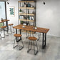 Industrial Bar Height Table Solid Wood Top Bistro Pub Table with Sled Base Clearhalo 'Bar Furniture' 'Bar Tables' 'bar_tables' 'furn' 'furn_bar_tables' 'Furniture' 'Kitchen & Dining Furniture' 6474389