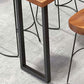 Industrial Bar Height Table Solid Wood Top Bistro Pub Table with Sled Base Clearhalo 'Bar Furniture' 'Bar Tables' 'bar_tables' 'furn' 'furn_bar_tables' 'Furniture' 'Kitchen & Dining Furniture' 6474390