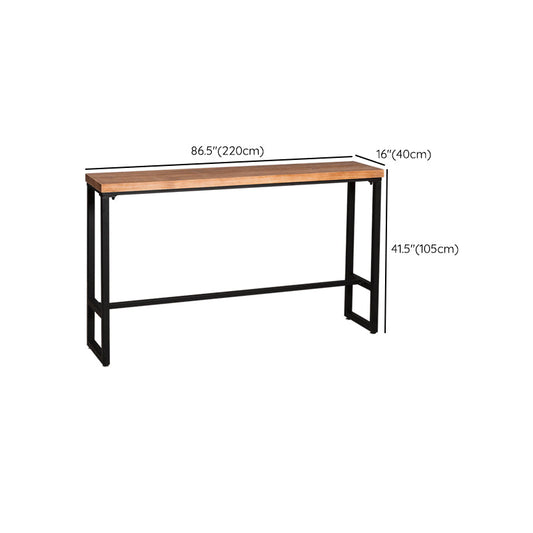 工業バーの高さテーブルソリッドウッドパティオの使用のためのトップトップトップ