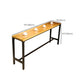 Rectangular Bar Height Table Black Legs and Metal Base Bar Table Clearhalo 'Bar Furniture' 'Bar Tables' 'bar_tables' 'furn' 'furn_bar_tables' 'Furniture' 'Kitchen & Dining Furniture' 6474497
