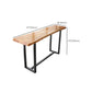 Rectangular Bar Height Table Black Metal Base Bar Table for Dining Room Clearhalo 'Bar Furniture' 'Bar Tables' 'bar_tables' 'furn' 'furn_bar_tables' 'Furniture' 'Kitchen & Dining Furniture' 6474592