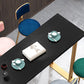Table de pub de bistro de style glamour de table rectangulaire en bois pour utilisation sur patio