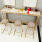 Modern Bar Height Table Faux Marble Top Bistro Table with Gold Base Clearhalo 'Bar Furniture' 'Bar Tables' 'bar_tables' 'furn' 'furn_bar_tables' 'Furniture' 'Kitchen & Dining Furniture' 6474646
