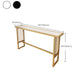 Modern Bar Height Table Faux Marble Top Bistro Table with Gold Base Clearhalo 'Bar Furniture' 'Bar Tables' 'bar_tables' 'furn' 'furn_bar_tables' 'Furniture' 'Kitchen & Dining Furniture' 6474651