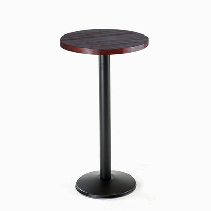 Table à hauteur de bar en bois Table de bistro de style industriel avec base en métal