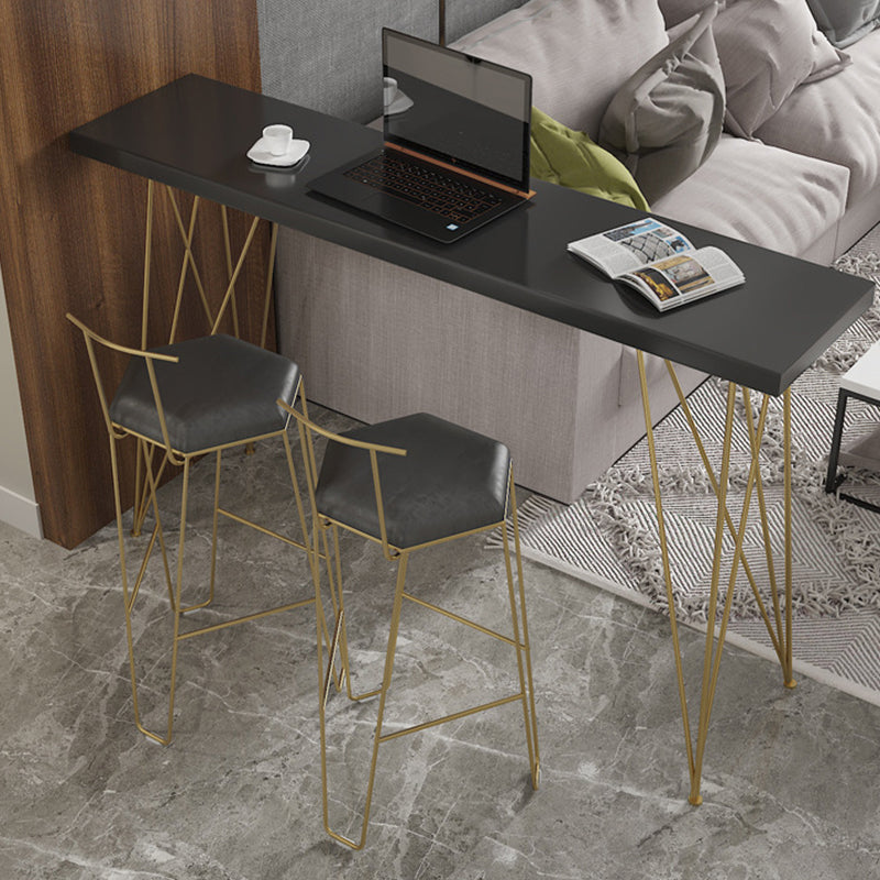 Modern Bar Height Table Solid Wood Top Bistro Table for Home Use Clearhalo 'Bar Furniture' 'Bar Tables' 'bar_tables' 'furn' 'furn_bar_tables' 'Furniture' 'Kitchen & Dining Furniture' 6474880