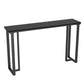 Industrial Bar Height Table Stone Top Bistro Table for Patio Use Black-Gold Without Chairs Clearhalo 'Bar Furniture' 'Bar Tables' 'bar_tables' 'furn' 'furn_bar_tables' 'Furniture' 'Kitchen & Dining Furniture' 6474897