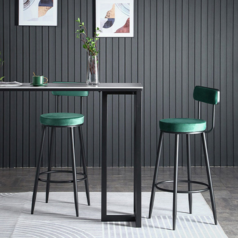 Industrial Bar Height Table Stone Top Bistro Table for Patio Use Clearhalo 'Bar Furniture' 'Bar Tables' 'bar_tables' 'furn' 'furn_bar_tables' 'Furniture' 'Kitchen & Dining Furniture' 6474901
