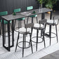 Industrial Bar Height Table Stone Top Bistro Table for Patio Use Clearhalo 'Bar Furniture' 'Bar Tables' 'bar_tables' 'furn' 'furn_bar_tables' 'Furniture' 'Kitchen & Dining Furniture' 6474902