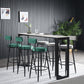Industrial Bar Height Table Stone Top Bistro Table for Patio Use Clearhalo 'Bar Furniture' 'Bar Tables' 'bar_tables' 'furn' 'furn_bar_tables' 'Furniture' 'Kitchen & Dining Furniture' 6474904