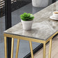 Industrial Bar Height Table Stone Top Bistro Table with Metal Base Clearhalo 'Bar Furniture' 'Bar Tables' 'bar_tables' 'furn' 'furn_bar_tables' 'Furniture' 'Kitchen & Dining Furniture' 6474919