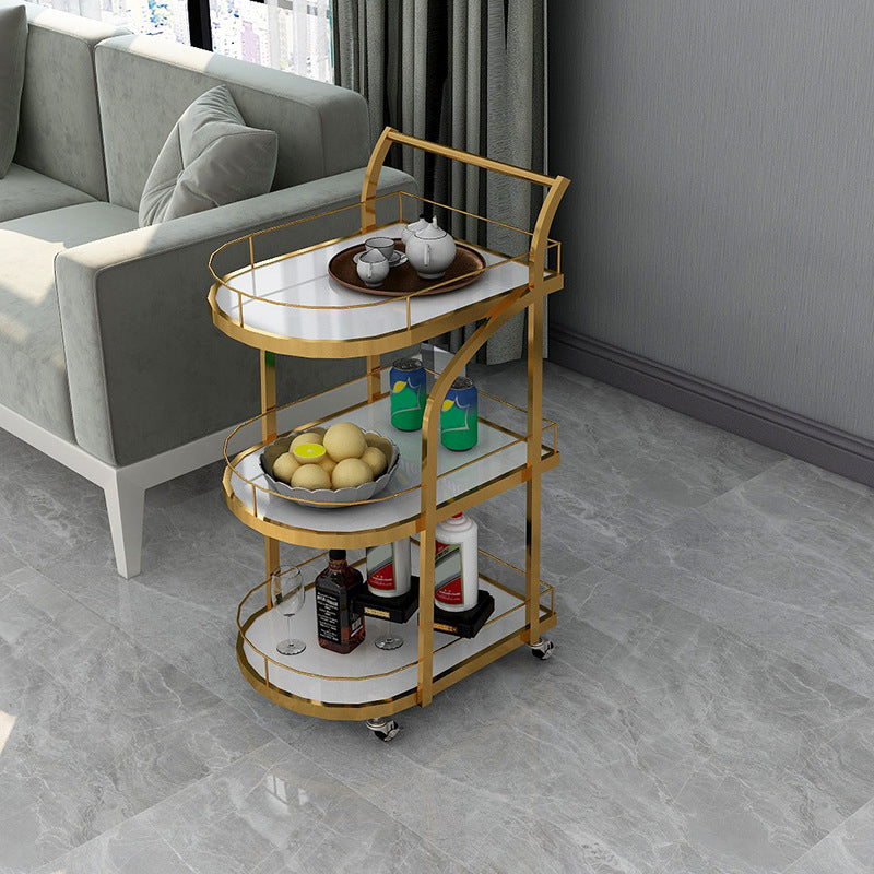 Manufactured Wooden Prep Table Dining Room Rolling Prep Table