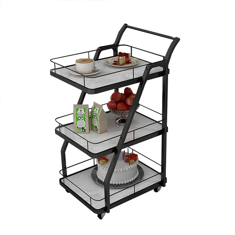 Manufactured Wooden Prep Table Dining Room Rolling Prep Table