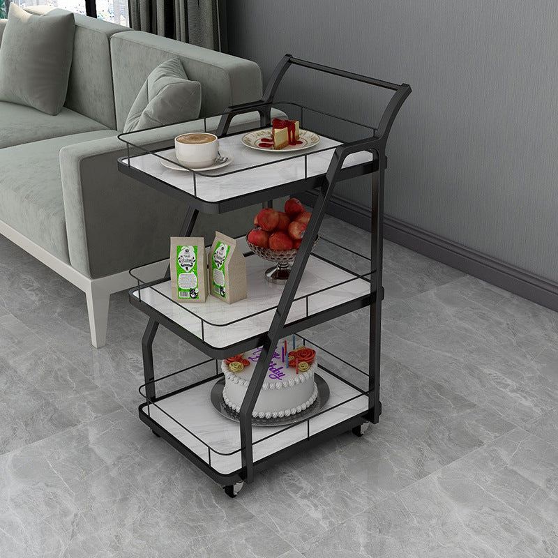 Manufactured Wooden Prep Table Dining Room Rolling Prep Table