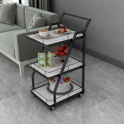 Manufactured Wooden Prep Table Dining Room Rolling Prep Table